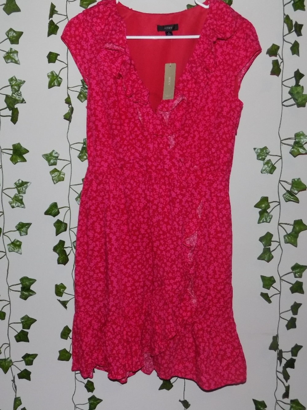 NWT J. Crew Floral Ruffle Dress